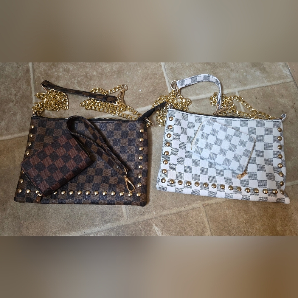 Stylish Checkered Women Bags Set